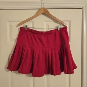 Cheer Fantastic red cheer pleated skirt size adult XXlarge